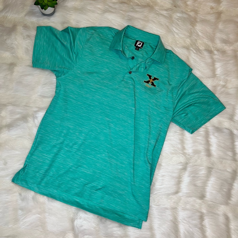 FootJoy | Men’s Seafoam Green St. Xavier Golf Polo Medium